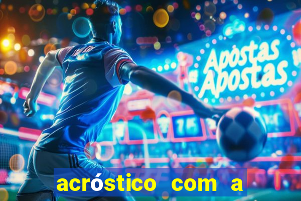 acróstico com a palavra futebol