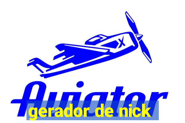 gerador de nick