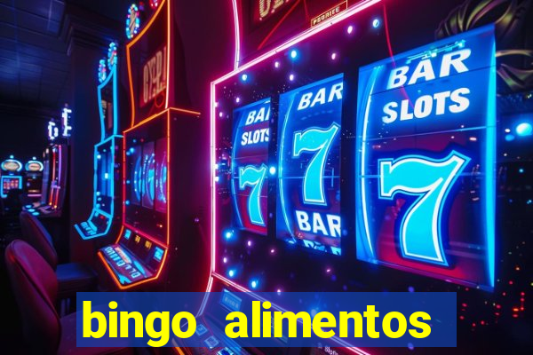 bingo alimentos para imprimir