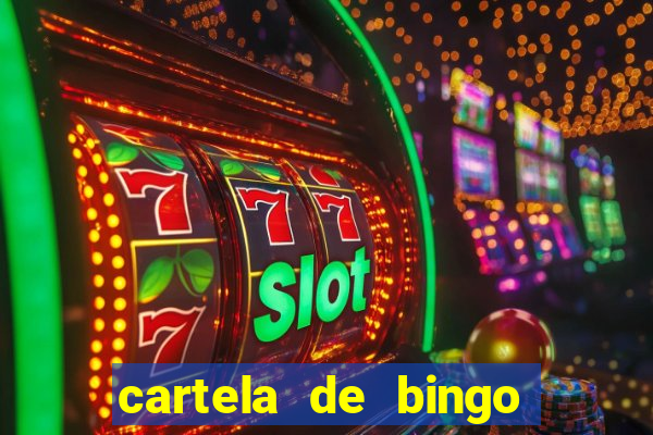 cartela de bingo cha de panela